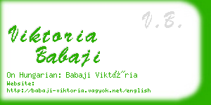 viktoria babaji business card